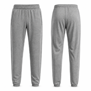 Calça Helanca Lisa Com Punho